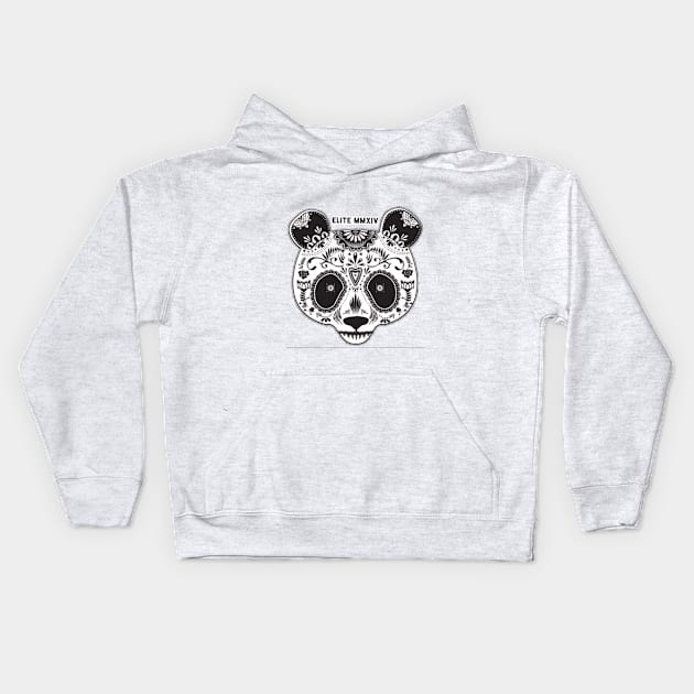 Elite - Candy Skull Panda Kids Hoodie by EliteMMXIV